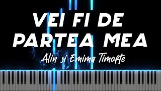 Video voorbeeld van "Vei fi de partea mea - Alin si Emima Timofte - Instrumental Pian - Negativ Pian - Tutorial"