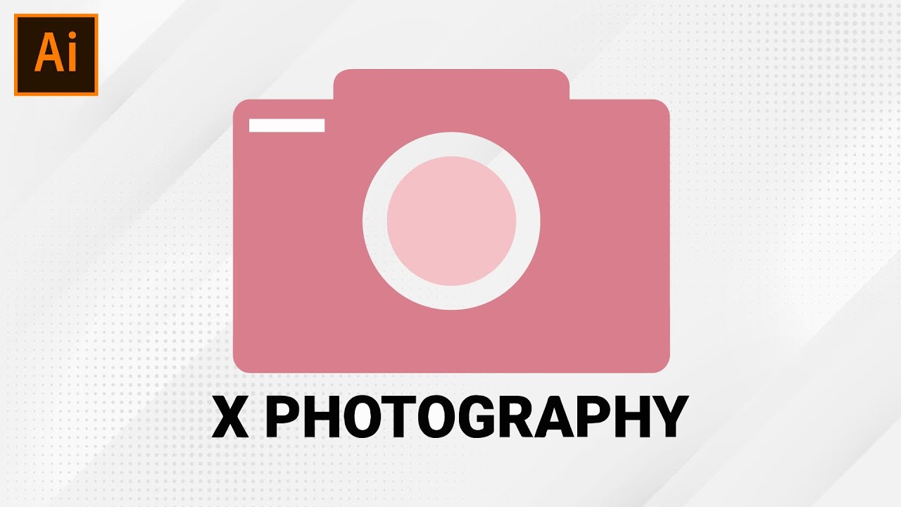 How To Make Camera Photography Logo In Illustrator | Logo Design Tutorial