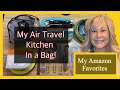 Amazon travel haul travel essentials to create a travel kitchen in a bag