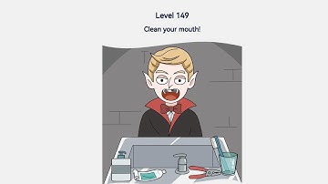 Brain Out 2 Level 149 Clean Your Mouth Walkthrough Solution