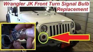 Jeep Wrangler JK Front Turn Signal Light Bulb Replacement 2007 - 2015 -  YouTube