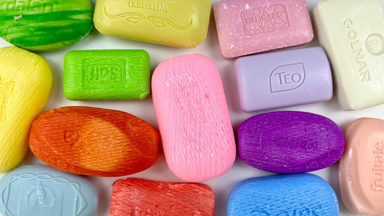 ASMR Carving diamonds soap. Cutting dry soap | ASMR Soap.