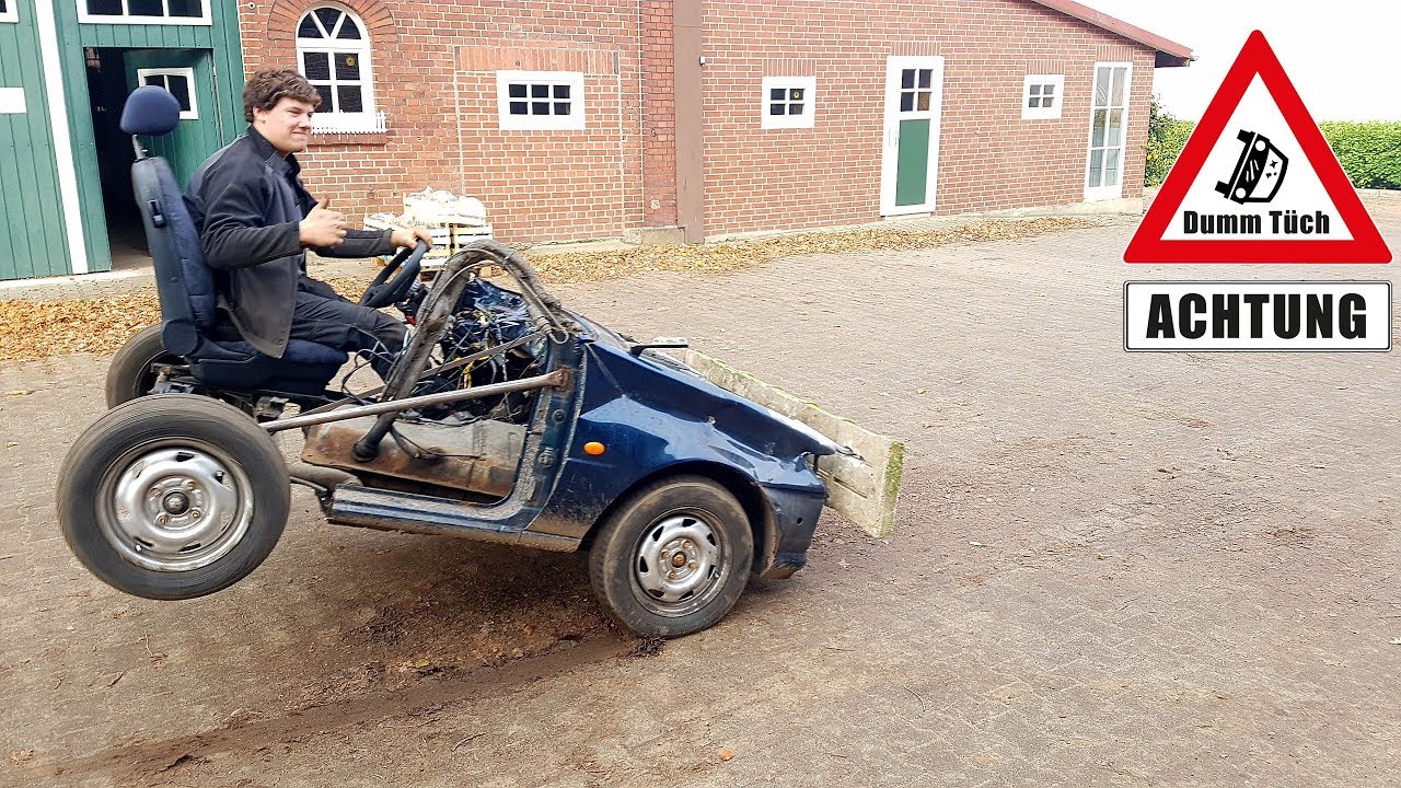 Radstand messen beim kürzesten Cabrio | Dumm Tüch