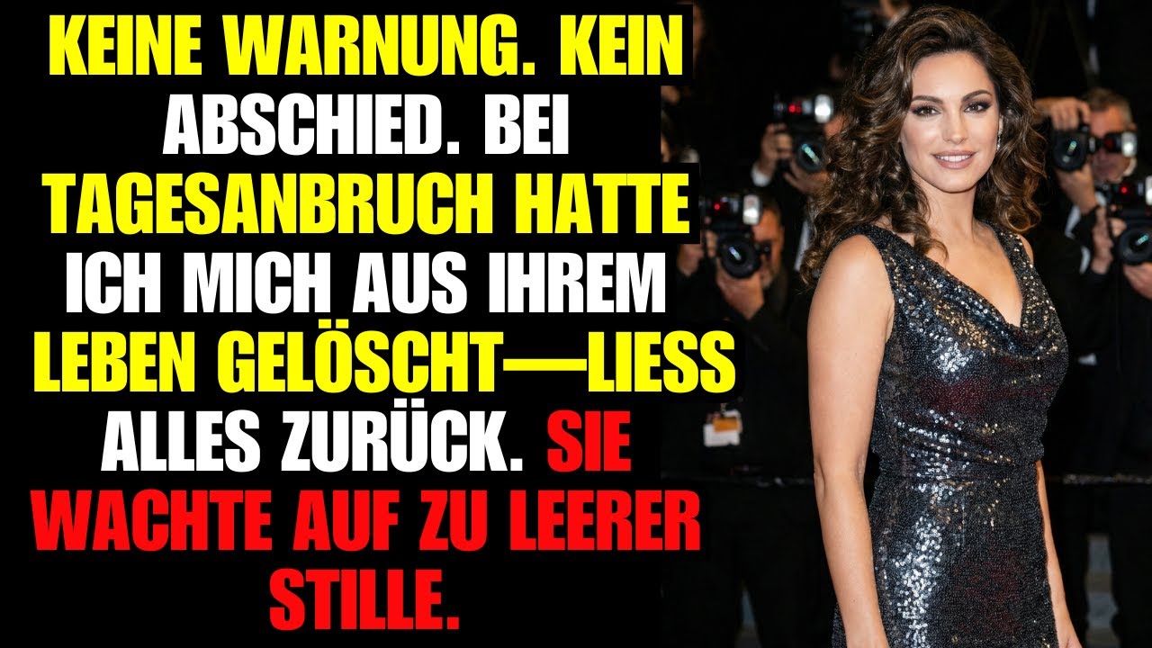 Keine Warnung. Kein Abschied. Bei Tagesanbruch hatte ich mich aus ihrem Leben gelöscht—ließ alles