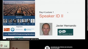 D4L1 Speaker Identification II (by Javier Hernando)