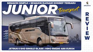 Semakin Simple = Semakin Elegan! Konsep Terbaru PO JUNIOR TRANSPORT : Jetbus 5 SHD Hino RM 280 ABS