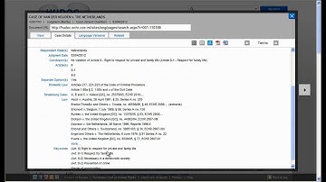 HUDOC - Part II - Advanced search (ENG)