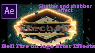 Hell Fire on logo after effect cc  template free | shatter and shabber effect |  tutorial 2017