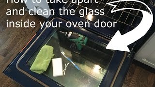 How to clean inside oven glass doors