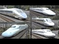 【500系も登場】凄まじい超爆速運転!山陽新幹線 最速300km/h高速通過集