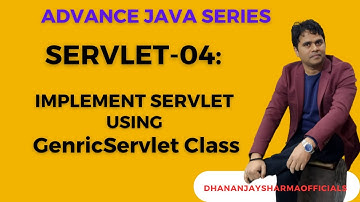 Servlet-04: Generic Servlet Implementation | Advanced Java Tutorial in Hindi