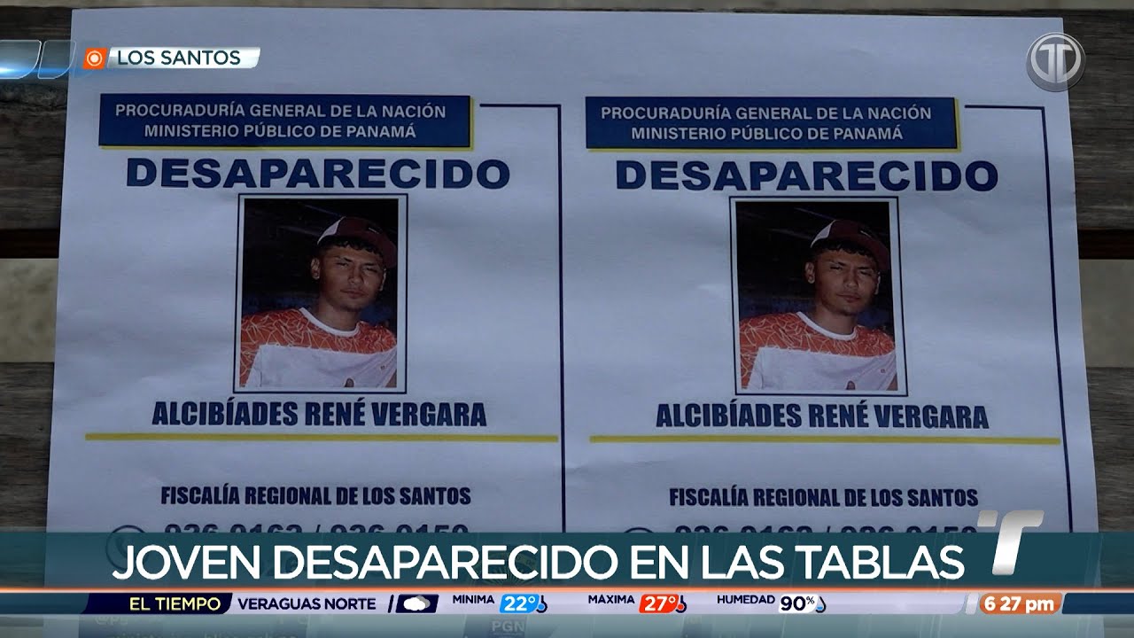 Familiares del joven Alcibíades Vergara piden apoyo para ubicarlo
