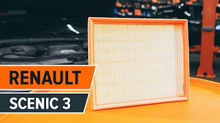 Jak vyměnit vzduchový filtr motoru na RENAULT SCENIC 3 NÁVOD | AUTODOC