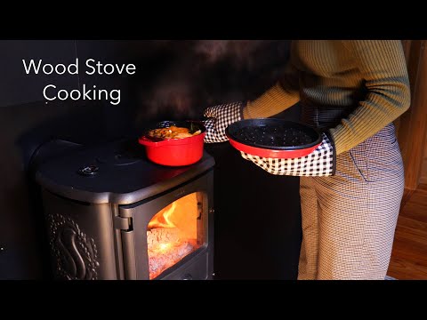 Cooking Dinner on a Wood Stove | Winter Japan Routine