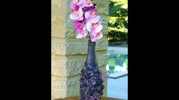 How-to : Mixed media altered bottle