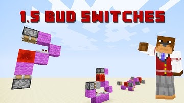 Minecraft 1.5 Tutorial - BUD Switches - 1 Wide Ceiling,1 Wide Floor & Wall BUDs ! ! !