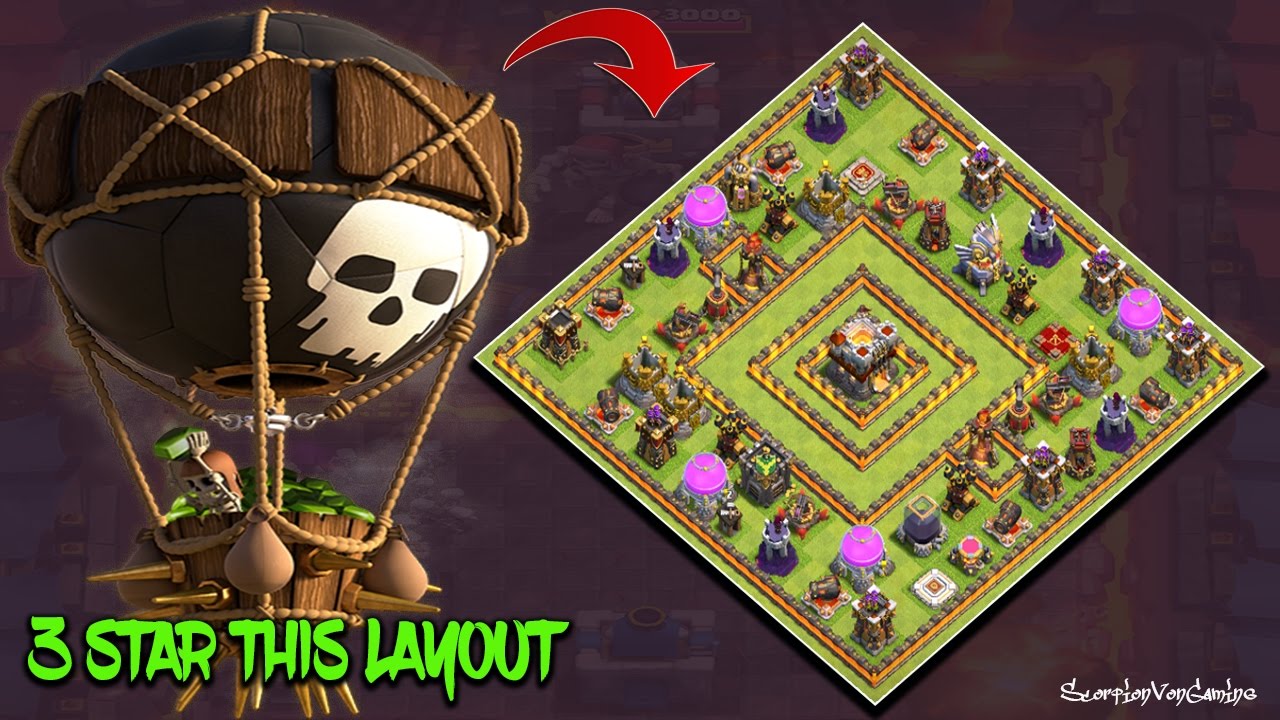 TH11 WAR BASE/TROPHY BASE/ 3 STAR ATTACK STRATEGY POPULAR BASE DESIGN/LAVALOON HYBRID ATTACK #5