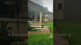 4 Bedrooms with DSQ for sale at Runda for Ksh 75M. Call 0722938972 #Runda #Prime #Affordable #Gated