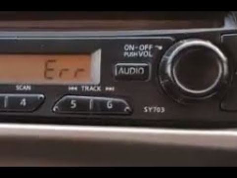 How to Solve Radio Error Mesage Err for Nissan Car - YouTube