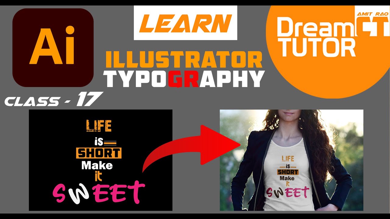 Illustrator Class - 17 , Typography
