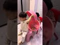 Wait for the dog's reaction! 🐶😂#Shorts #FunnyDogs #CuteBaby