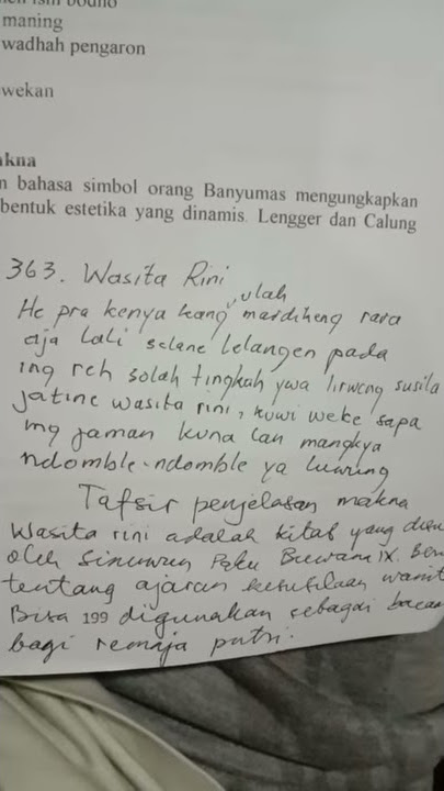 Wasita Rini keputren lagu