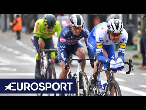 วีดีโอ: Bob Jungels ชนะ Kuurne-Brussels-Kuurne โซโลเพื่อครองตำแหน่งสุดสัปดาห์ที่สมบูรณ์แบบสำหรับ Deceuninck-QuickStep