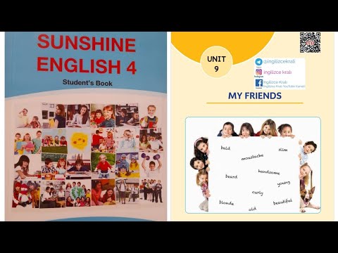 4.sınıf İngilizce Sunshine English kitabı 9.ünite My Friends sayfa 124-137 dinleme metinli unit 9