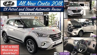 Creta 2018 Automatic Review | New Creta Automatic Petrol,Diesel Interior,Features,Price | Creta Sx