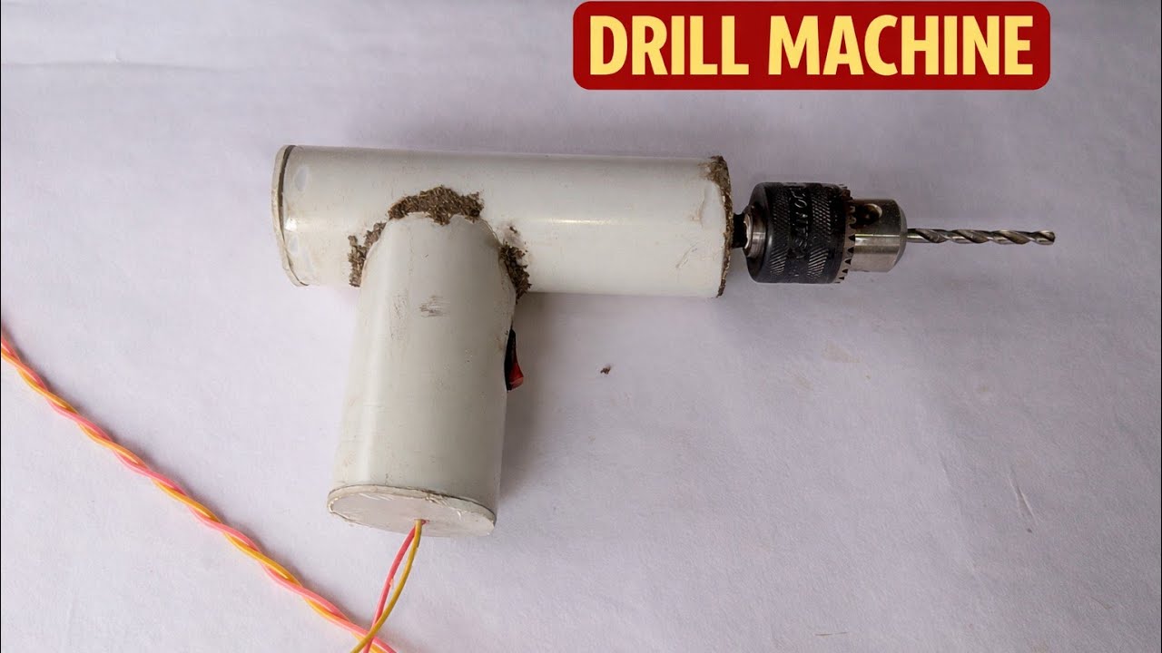 PVC पाइप से बना दी पावरफुल मिनी ड्रिल मशीन! 🛠️ | DIY Mini Drill Machine 🔥