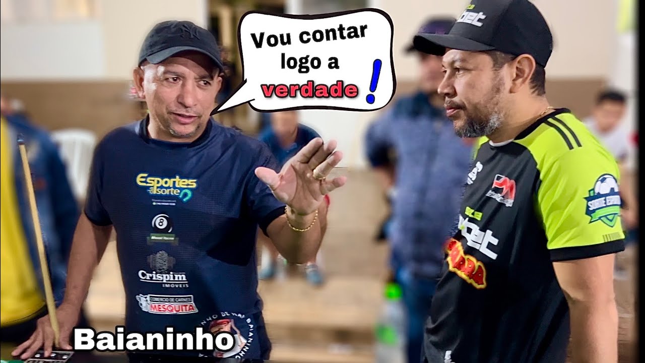 BAIANINHO X FELIPINHO A REVANCHE - Jogos rasgados em Itabúna BA ao vivo # sinuca #baianinho 