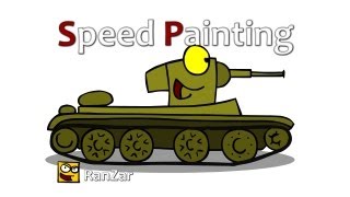 Speed Painting БТ-2. RanZar. Рандомные Зарисовки.