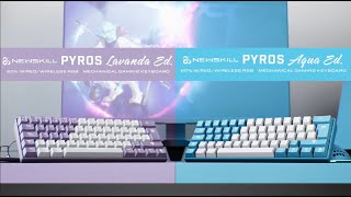 Newskill Pyros Speed Pro Series Teclado Gaming Inalámbrico, 60%, RGB, Macros, Switch Kailh Speed