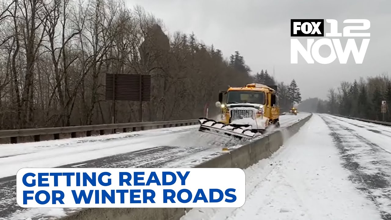 ODOT is getting ready for winter weather in Portland area - YouTube