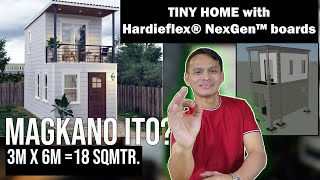 Tiny House Magkano ito? 3m x 6m = 18smtr.