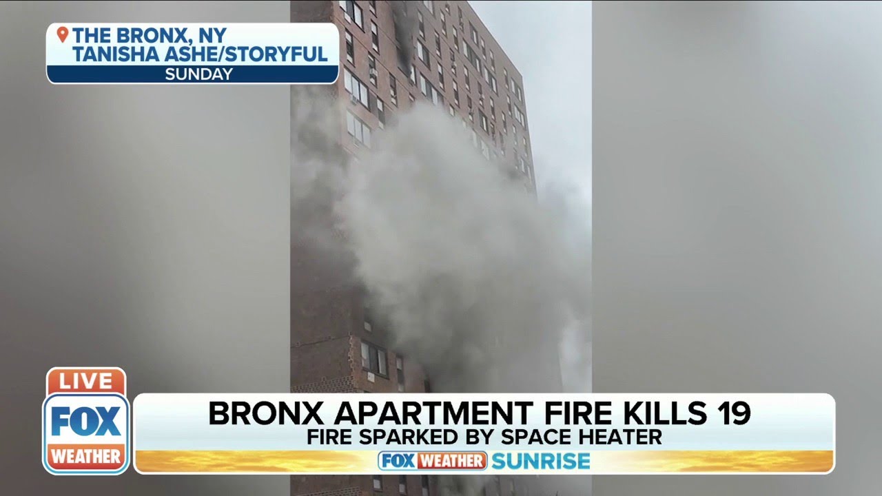 Apartment Fire Sparked By Space Heater Kills 19 In The Bronx - YouTube