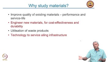 Lecture 01: Introduction to Construction Materials - Part 1