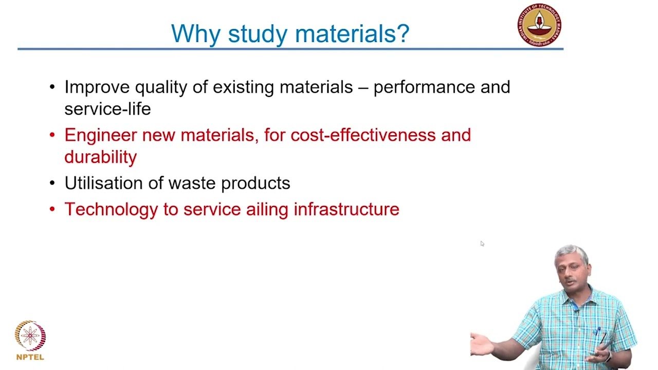 Lecture 01: Introduction to Construction Materials - Part 1