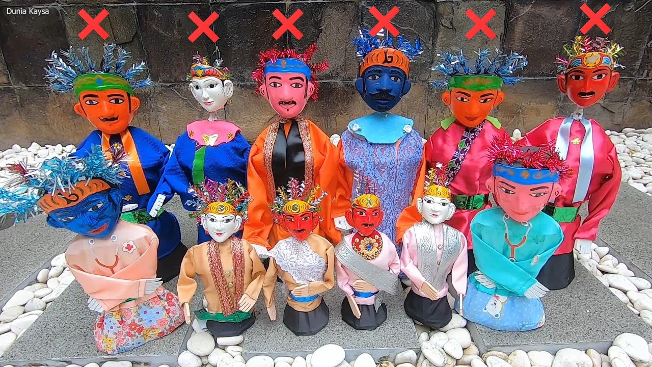 Yuk Temukan Manakah Kepala Ondel Ondel Tertukar Yang Cocok Badan nya, Topeng Ondel Wrong Heads 60