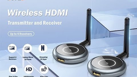 AIMIBO 2023 Multiple Receivers Wireless HDMI 5GHz Extender, Mirror Your Laptop to Phone, 1080P @60Hz