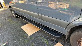 How to install Flatline Van Company side steps on your sprinter van