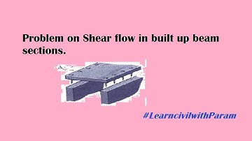 Problem on Shear flow in built up section .