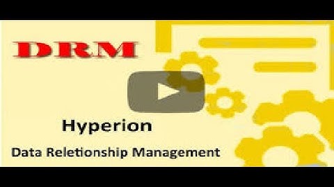 Oracle DRM Hierarchy | Oracle DRM | Oracle Data Relationship Management