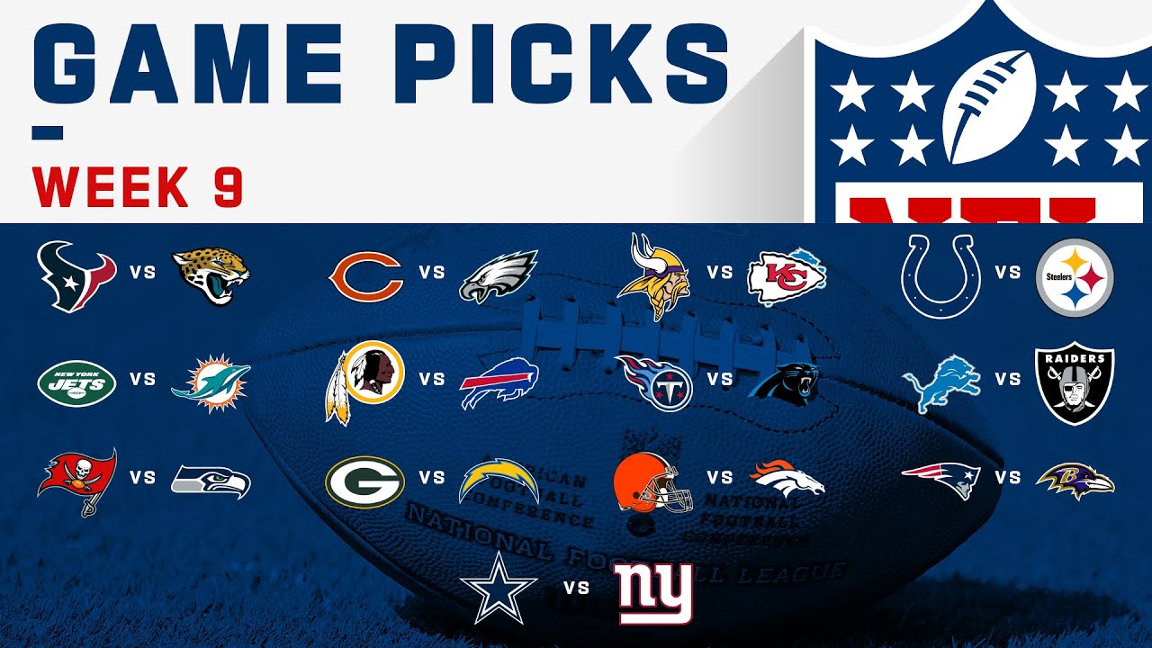 Week 9 Game Picks! | NFL 2019 - YouTube