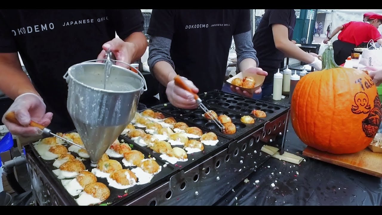 The BEST Takoyaki EVER!! At the Japan Fes NYC INCREDIBLE Japanese