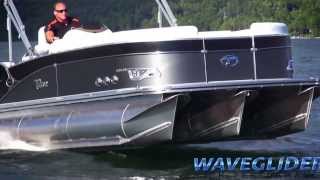 Fast Pontoon Boat Video: Avalon's WAVEGLIDER High Performance System 2014