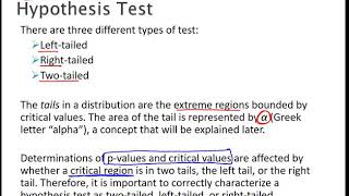 Ch 8 Step 2 - Determine the type of Hypothesis Test (2021)
