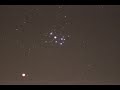 Conjonction m45 les pleiades et la plante mars