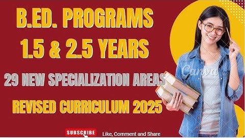 Herzien curriculum 2025 | B.Ed.-programma
