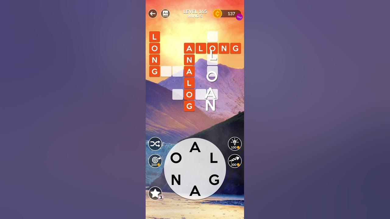 Wordscapes (Android): Level 165 - YouTube
